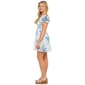 Juniors Emerald Sundae Puff Sleeve Floral Smock A-Line Dress - image 4