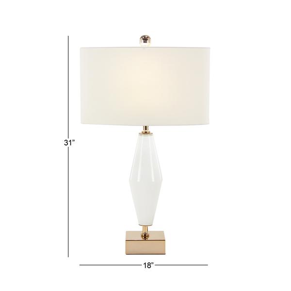 9th & Pike® Gold Glass Transitional Table Lamp
