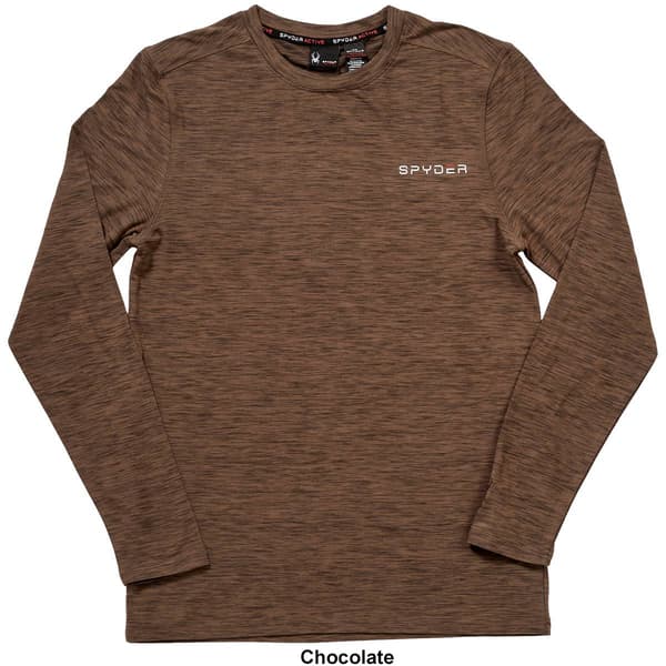 Mens Spyder Soft Long Sleeve Jersey Tee