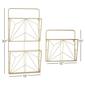 9th & Pike&#174; Geometric Gold Metal Wall Mail Organizer - Set of 2 - image 6