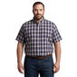 Mens Big & Tall Architect(R) Plaid Button Down Shirt-Insignia Blue - image 1