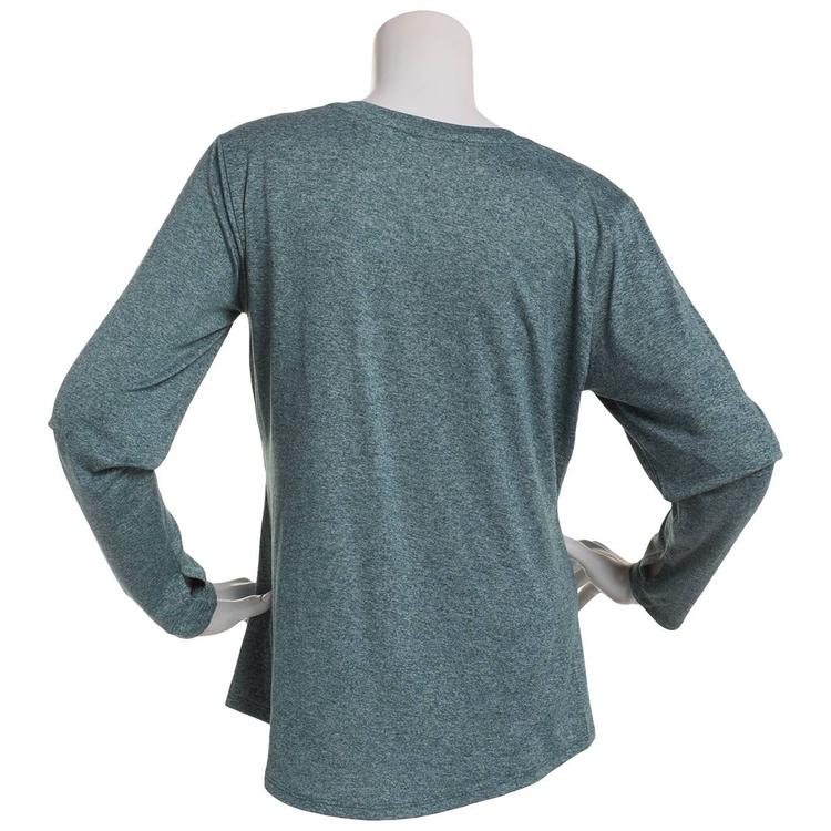 Womens Starting Point® Long Sleeve Performance Marled Tee