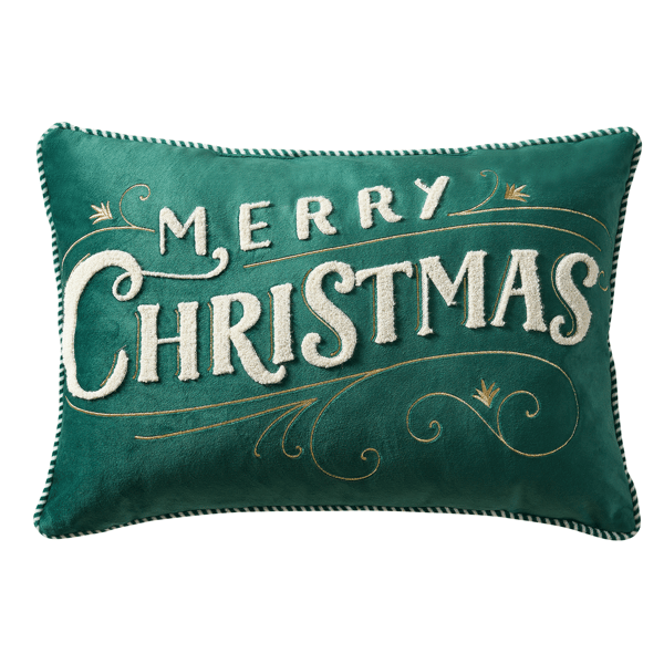 Hallmark Merry Christmas 2pc. Holiday Plush Throw & Pillow Set