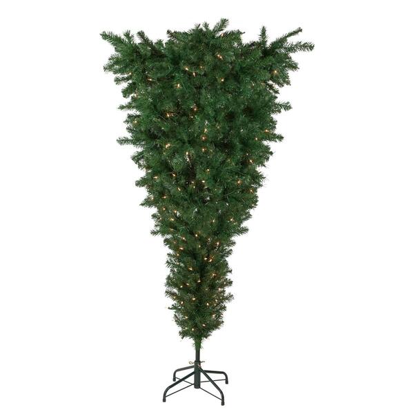 Northlight Seasonal 5.5ft. Upside Down Spruce Christmas Tree - image 