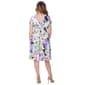 Womens 24/7 Comfort Apparel Floral V-Neck Empire Waist Dress - image 3