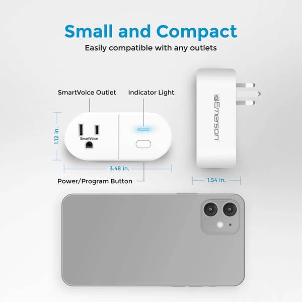 Emerson Smartvoice Single Outlet Plug