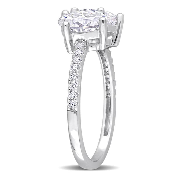Gemstone Classics&#8482; Sterling Silver Moissanite Ring