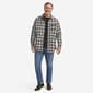 Mens Big & Tall Mountain Ridge Flannel Shirt - Chocolate/Gr/White - image 3