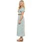 Juniors Wallflower Floral Gauze Smocked Bodice Belted Maxi Dress - image 5