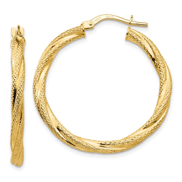 Gold Classics&#40;tm&#41; 31mm Gold Hoop Earrings - image 