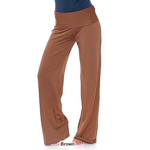 Womens White Mark Solid Palazzo Pants