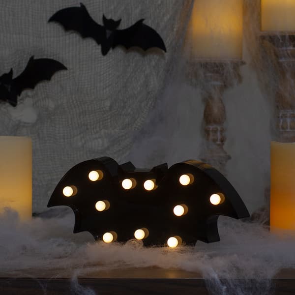 Northlight Seasonal Black Bat Halloween Marquee Décor