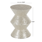 9th & Pike® Contemporary Cream Capiz Shell Accent Table - image 3