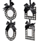 Northlight 4ct. Plaid Photo Frame Christmas Ornaments with Bows - image 4