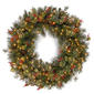National Tree 30in. Wintry Pine(R) Wreath w/ Clear Lights - image 1