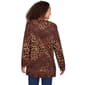 Womens Ruby Rd. Go Wild Open Front Leapard Jacquard Cardigan - image 2