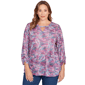 Women''s Ruby Rd. Nouveau Chic Textured Paisley Slub Top - image 1