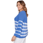 Plus Size Ruby Rd. Set Sail Long Sleeve Tie Dye Raglan Sweater - image 4