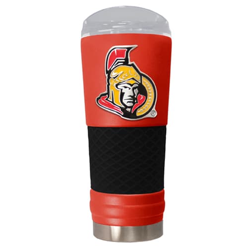 NHL Ottawa Senators DRAFT Powder Coated Stainless Steel Tumbler - image 