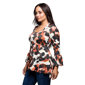 Plus Size 24/7 Comfort Apparel Bell Sleeve Animal Print Tunic Top - image 2