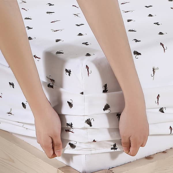 Eddie Bauer Fishing Flies Cotton Percale Sheet Set