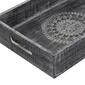 9th & Pike&#174; Black Carved Wooden Trays - Set Of 3 - image 4