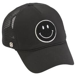 Womens Steve Madden Smiley Trucker Hat
