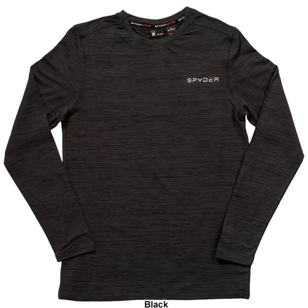 Mens Spyder Soft Long Sleeve Jersey Tee