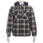 Mens Mountain Ridge Plaid Polar Fleece Jacket - Navy/Grey - image 2