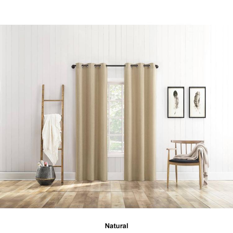Huron 2pk. Long Fold Blackout Grommet Panel Curtains