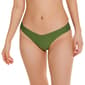 Juniors California Sunshine Solid Wave Bikini Swim Bottoms - image 1