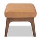 Baxton Studio Bianca Tan Faux Leather Effect Ottoman - image 3