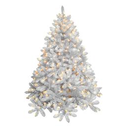 4.5ft Life Like White Mountain Pine Pre-Lit Christmas Tree