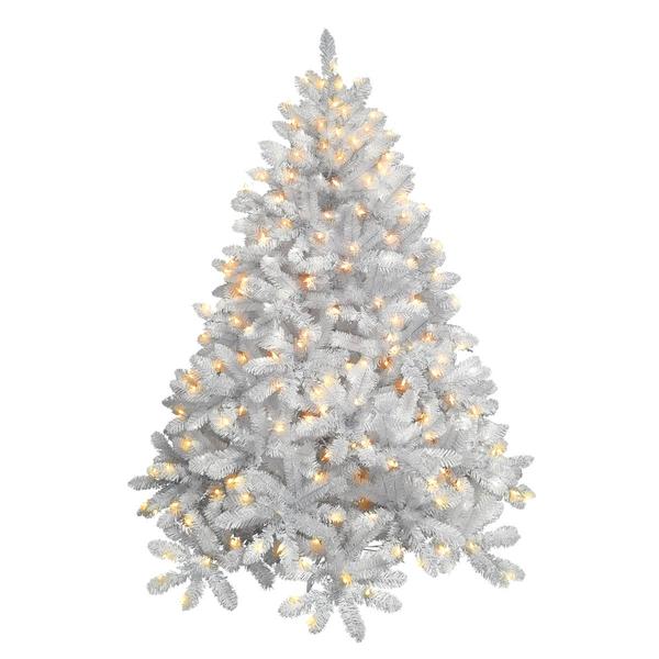 4.5ft Life Like White Mountain Pine Pre-Lit Christmas Tree - image 