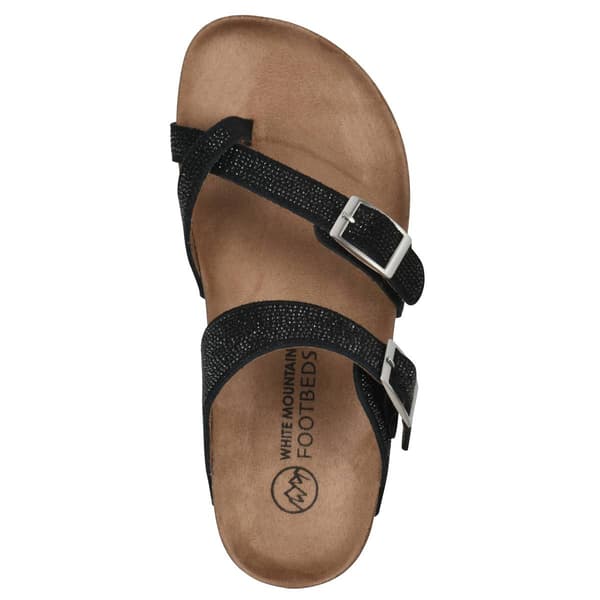 Womens White Mountain Grays Footbed Sandals