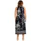 Plus Size Robbie Bee Sleeveless Halter Neck Floral Blouson Dress - image 3