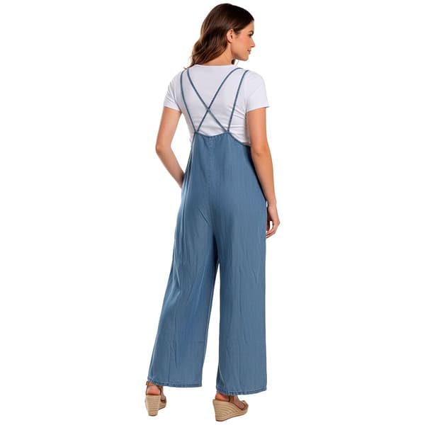Juniors Hunter & Brown Denim Tencel Overall Jumpsuit
