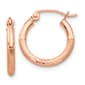 Gold Classics&#40;tm&#41; 14kt. Rose Gold 21mm Polished Hoop Earrings - image 1