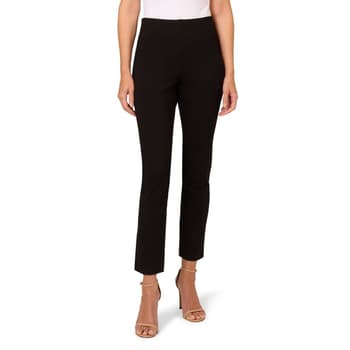 Womens Adrianna Papell Straight Leg Pull On Ponte Pants - Boscov's