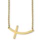 Gold Classics&#40;tm&#41; Gold Plated Sideways Cross Necklace - image 1
