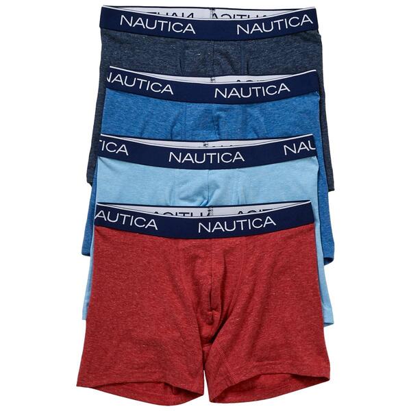 Mens Nautica 4pk. Boxer Brief - Red - image 