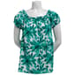 Womens BB Dakota Off The Shoulder Puff Sleeve Leaf Blouse - image 1