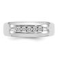 Mens Gentlemens Classics™ 14kt. Gold 5-Stone 1/4ctw. Diamond Ring - image 4