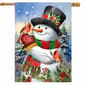 Briarwood Lane Snowman Friends House Flag - image 1