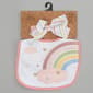 Baby Girl Baby Essentials&#40;R&#41; Rainbow Bib & Headband Set - image 1