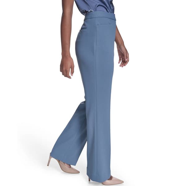 Womens Calvin Klein Straight Leg Crepe Dress Pants