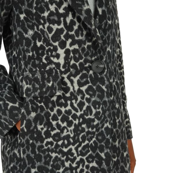 Kensie leopard 2025 print wool coat