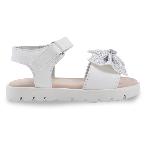 Little Girls Jessica Simpson Tia Heather Hook & Loop Bow Sandals