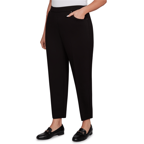 Plus Size Alfred Dunner Barcelona Ponte Knit Short Length Pants