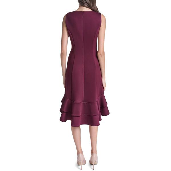 Womens Tommy Hilfiger Sleeveless Ruffle Hem High Low Dress